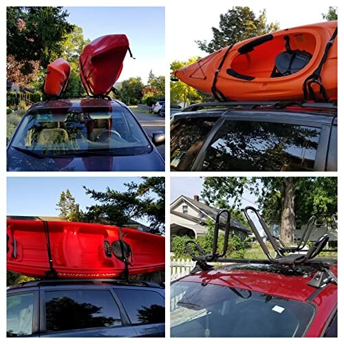 Kayak Roof Rack for 2 Kayaks Carrier