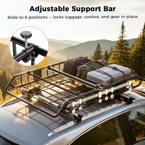 CAMMOO 54"x34" Roof Rack Basket
