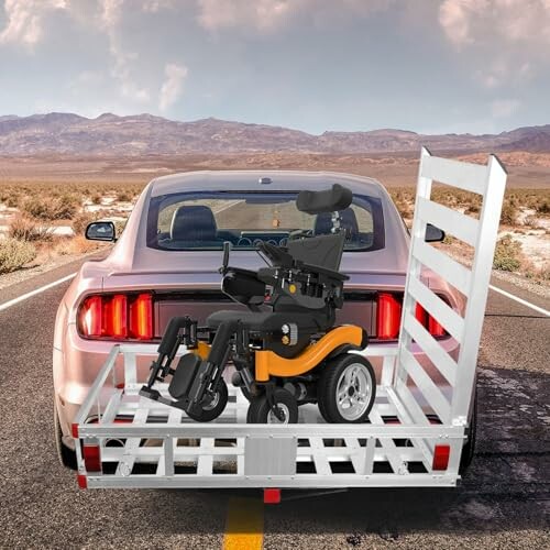 Hitch Cargo Carrier with Folding Ramp