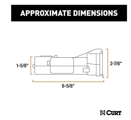 CURT 51180 Echo Mobile Electric Trailer Brake Controller diagram