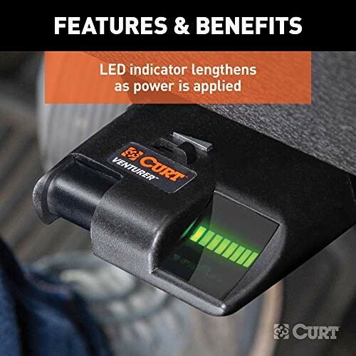 CURT Venturer brake controller with LED indicator.