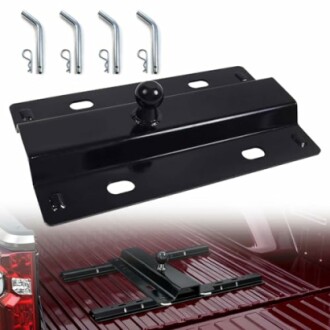 Gooseneck hitch kit with installation hardware