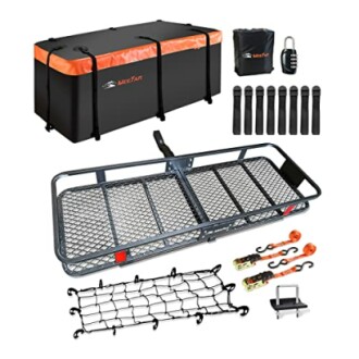 MeeFar Folding Hitch Mount Cargo Carrier