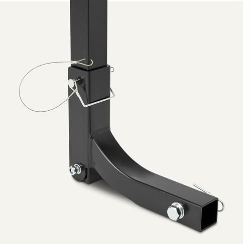 Metal hitch attachment with bolts and pins