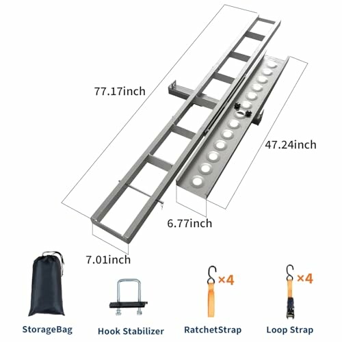 ExploreHorizon Motorcycle Hitch Carrier