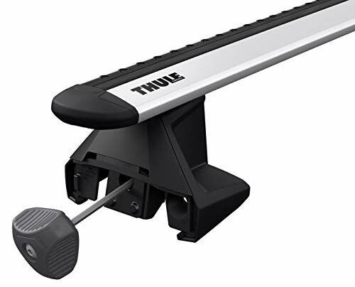 Thule roof rack crossbar with mounting bracket