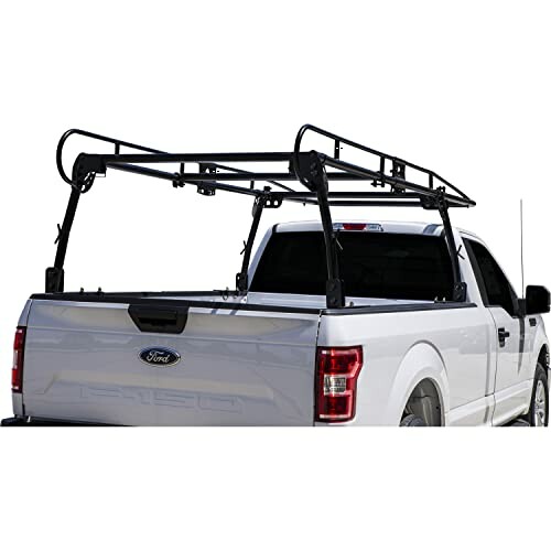 Truck with ladder rack installed on the bed