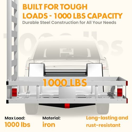 Truck loading rack with 1000 lbs capacity.